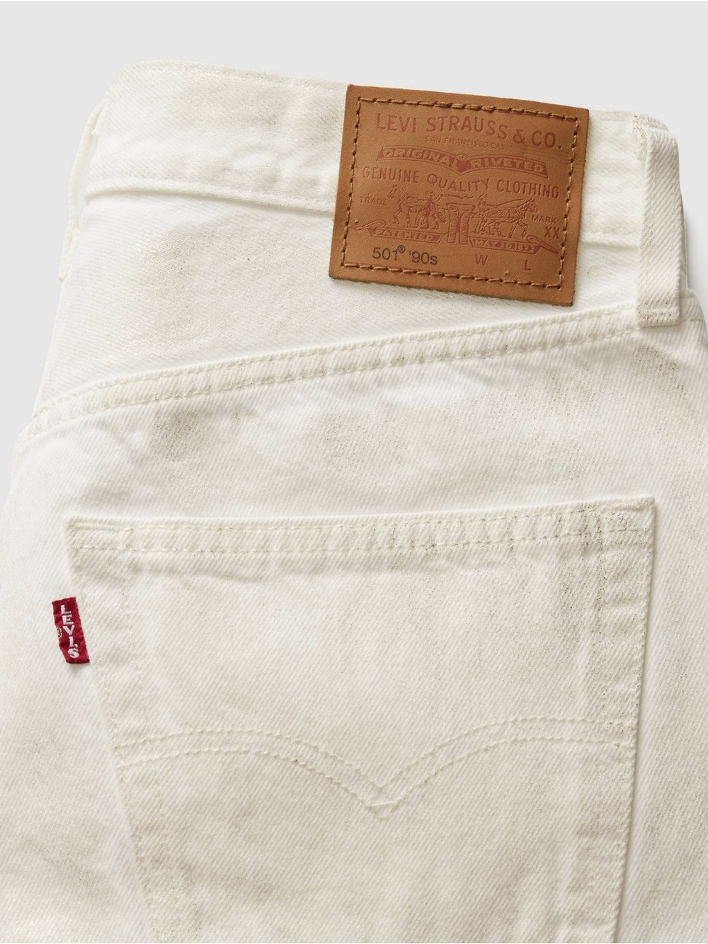 Levi's Women’s White Straight Jeans Size 25